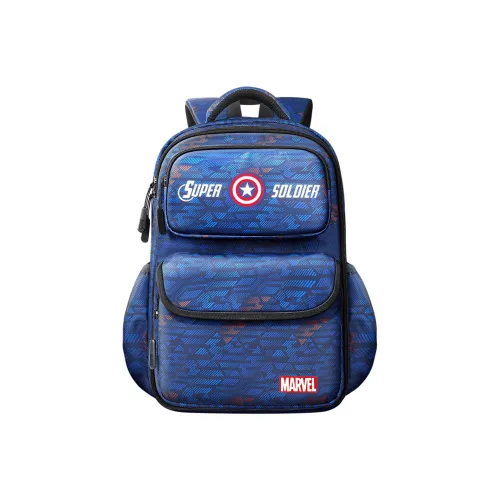 Disney × Marvel Коллаборация Полиэстер Рюкзак для детей Большой Детский Темно-синий Черный