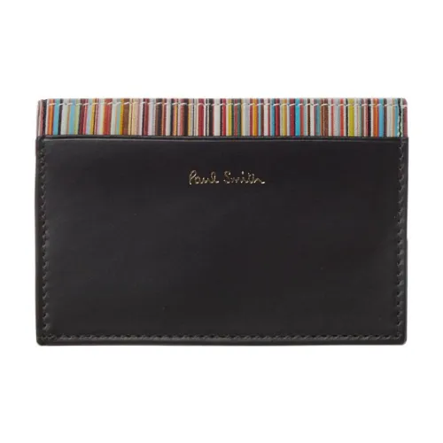 Paul Smith Телячья кожа Держатель для карт кошелек Стандартный Мужской Черный
