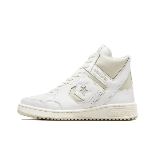 UNDEFEATED Совместное издание x Converse Оружие Противоскользящие амортизаторы Высокий топ Скейтборд Кроссовки Унисекс Белый