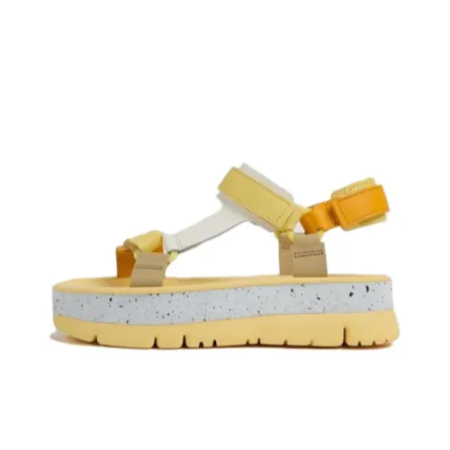 CAMPER Oruga One Ремешок Сандалии Женские Желтый Белый