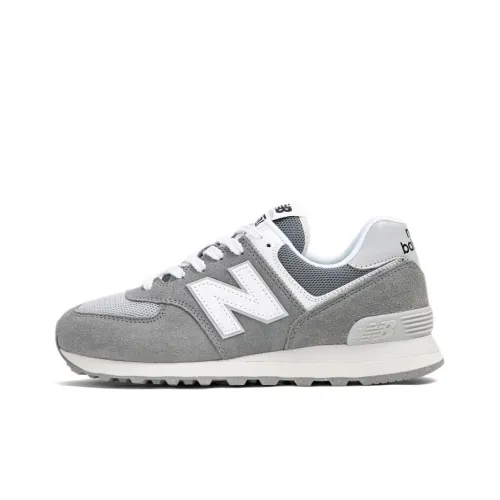 New Balance NB 574 Low Топ Беговые кроссовки Унисекс Серый Белый