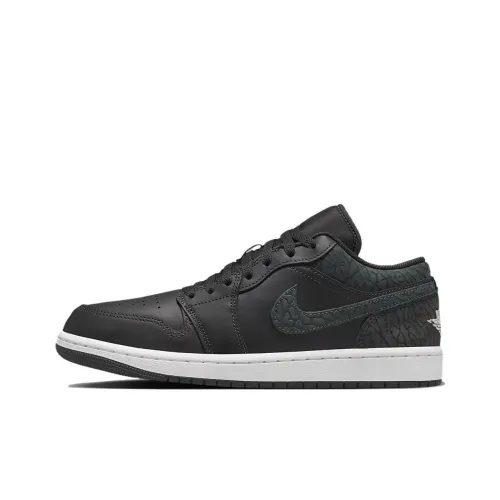 Jordan Air Jordan 1 Винтажные баскетбольные кроссовки Low Топ Черный мужской