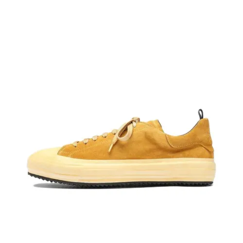 Officine Creative Low-Top Canvas Shoes Yellow Men's