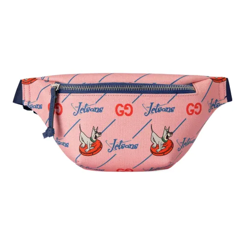 GUCCI Canvas с кожаными вставками бананка стандартный детский розовый