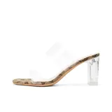 Прозрачный/Шампанское Высота каблука 7 см