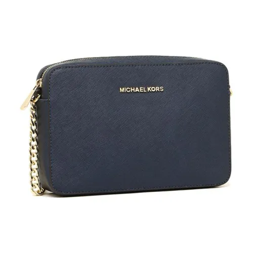 MICHAEL KORS Кожа Маленькая Квадратная Сумка через плечо Стандартная Женская Синяя