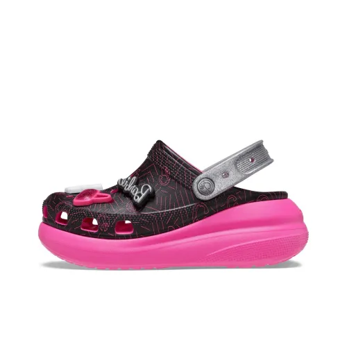 Барби x Crocs Crush Clog Кремовый Сабо Женские Черный