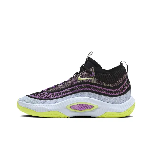 Nike Cosmic Unity 3 Slip-resistant Abrasion-resistant Low-top Basketball Shoes Men's Dark Purple Red Найк Космический Унити 3 Противоскользящий Устойчивый к износу Низкий Топ Баскетбольные Кроссовки Мужские Темно-фиолетовый Красный