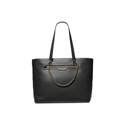 MICHAEL KORS Slater Litchi Grain Leather Tote Bag Shopping Bag Shoulder Bag Handbag Large Women's Black