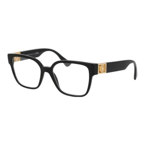 VERSACE Ацетат Нерегулярная форма Оправа для очков Женская Черная