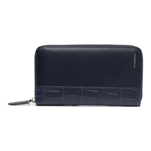 Burberry Телячья кожа Клатч Кошелек Мужской Черный