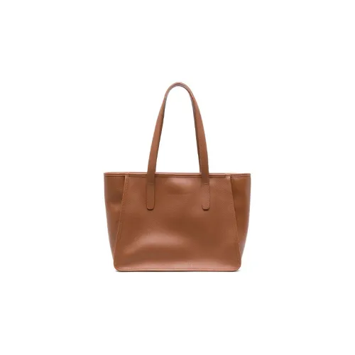 LONGCHAMP Le Foulonné Коровья кожа Тоут Сумка Сумка для покупок Сумка Сумка через плечо Большая Женская Карамельно-коричневая
