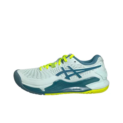 Asics Гель Resolution 9 Теннисные Кроссовки Низкий Топ Синий Женские