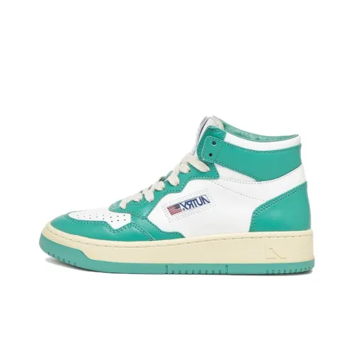 AUTRY Medalist High Топ Скейтборд Кроссовки Женские Белые Зеленые