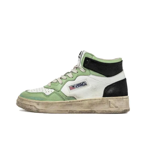 AUTRY Medalist High Топ Скейтборд Кроссовки Женские Черный Белый Зеленый