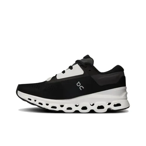 On Cloudstratus 3 Беговые кроссовки Низкий топ Черный Белый Женские