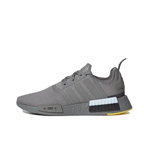 Adidas Originals NMD_R1 Slip Resistant Abrasion Resistant Низкий Топ Повседневная обувь Мужская Серый Белый
