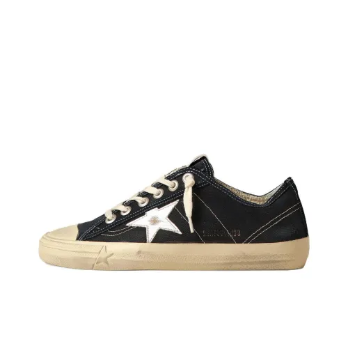 Golden Goose V Star Low Топ Скейтборд Кроссовки Женские Морской Синий Потертый