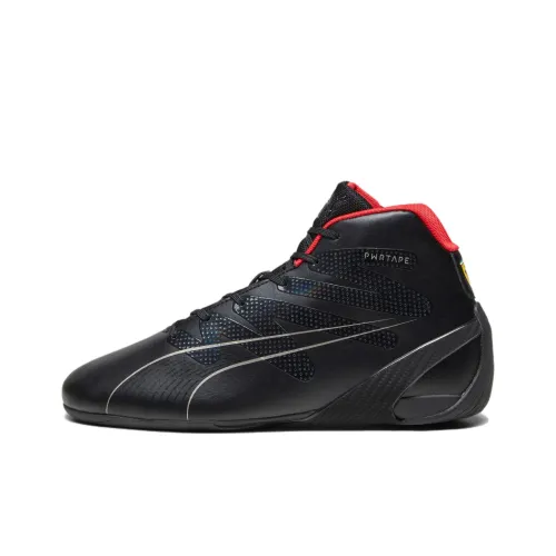 PUMA Scuderia Ferrari Driving Обувь Устойчивая к истиранию Поддержка MID Повседневная обувь Мужская Черная