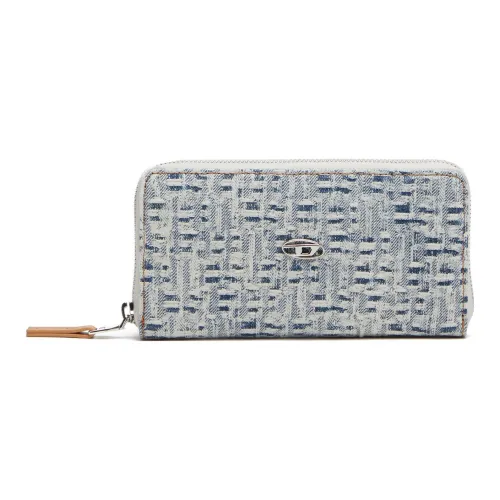 DIESEL Cotton Wallet Standard Women's Light Blue