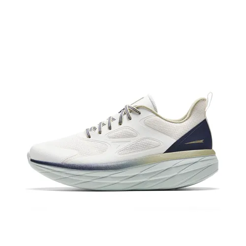 Sprandi Амортизация Противоскользящий Дышащий Увеличение Высоты Низкие Беговые Кроссовки Мужские Белый Синий