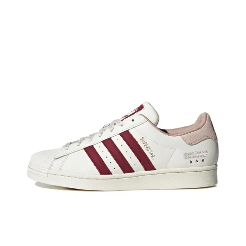 Adidas Originals SUPERSTAR Low Топ Скейтборд Кроссовки Унисекс Белый Розовый