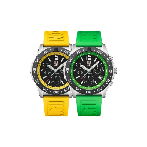 LUMINOX Кварцевый механизм Унисекс Часы 44 мм Черный циферблат Корпус из нержавеющей стали Резиновый ремешок