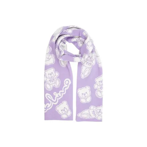 MOSCHINO Вязаные шарфы Фиолетовый Женские