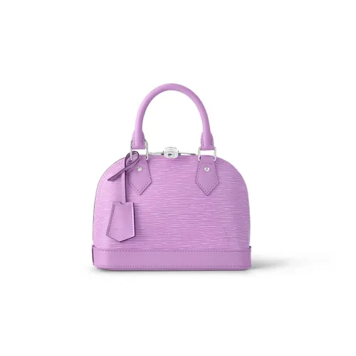 LOUIS VUITTON Alma BB Epi Коровья кожа Сумка-купол Сумка через плечо Сумка Маленькая Женская Фиолетовая