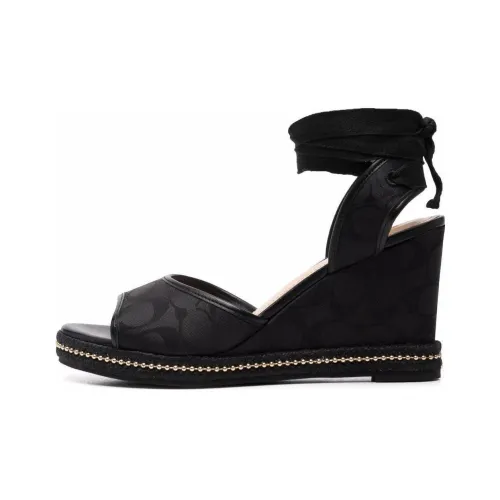 COACH one Ремень Сандалии Женские Черный