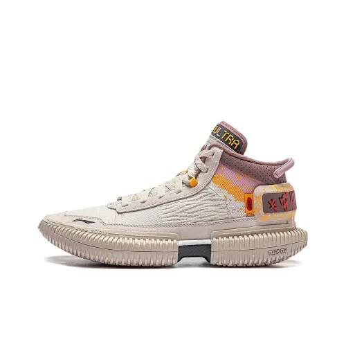 LINING Badfive 3 Ultra MID Топ Баскетбольные кроссовки Мужской Лунный серый