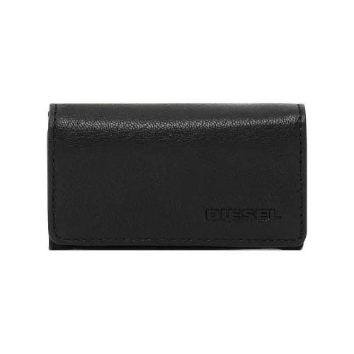 DIESEL Sheepskin Key Pouch Standard Men's Black