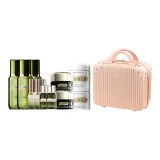 Чистая вода 30 мл * 3 + молоко 15 мл * 2 + крем 7 мл * 2 + зеленый крем для глаз + essence