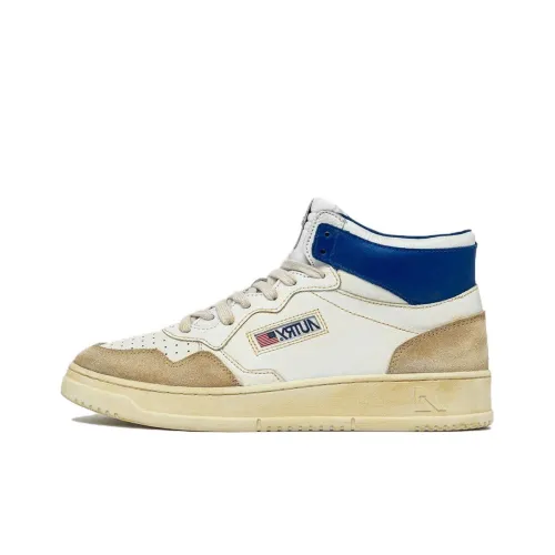 AUTRY Medalist High Топ Скейтборд Кроссовки Мужские Белый Синий Желтый