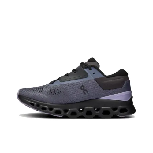 On Cloudstratus 3 Беговые кроссовки Низкий топ Металлический серый Глициний Фиолетовый Женские