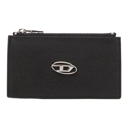 DIESEL Кошелек из коровьей кожи держатель для карт стандартный женский черный