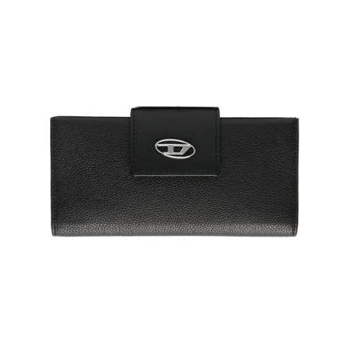 DIESEL Телячья кожа Кошелек Обычный Женский Черный