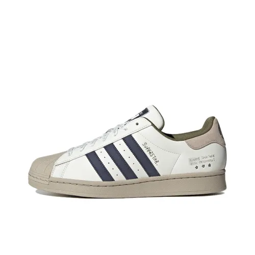 Adidas Originals SUPERSTAR Low Топ Скейтборд Кроссовки Унисекс Белый Серый Синий
