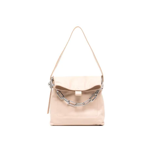 Off Белый Телячья кожа Сумка Сумка через плечо Женская Розовая