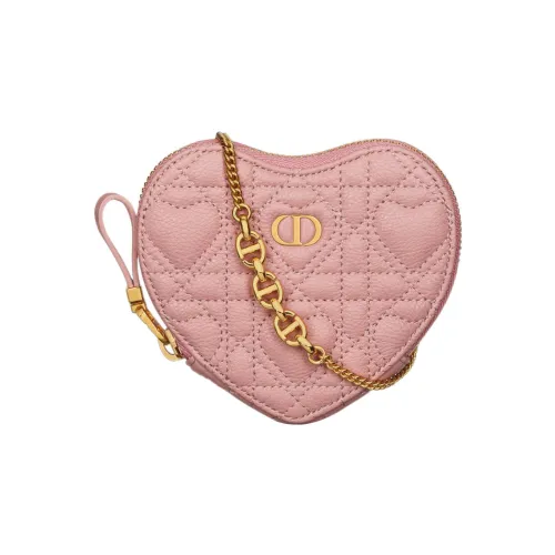 DIOR Caro Телячья кожа Ручная сумка через плечо Стандартная Женская Винтажная розовая