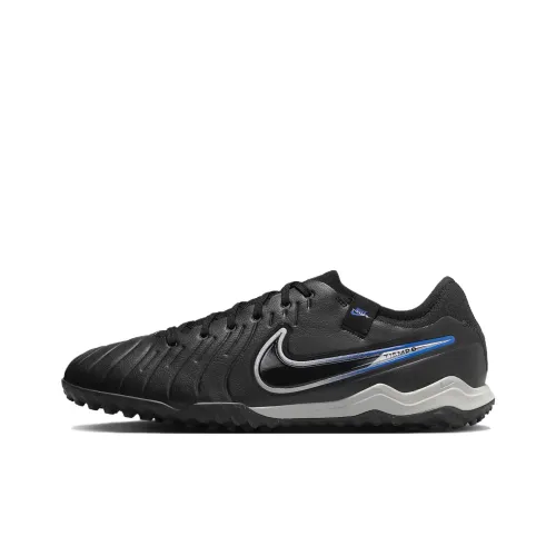 Nike Tiempo Legend 10 Slip-Resistant и Abrasion-Resistant Поддержка Футбольные бутсы Унисекс Черный