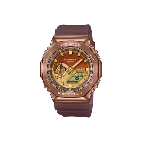 CASIO Кварцевый механизм Смольный ремешок Часы унисекс Фиолетовый циферблат