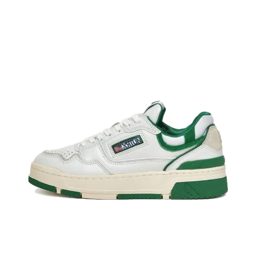 AUTRY Clc Low Топ Скейтборд Кроссовки Мужские Белые Зеленые