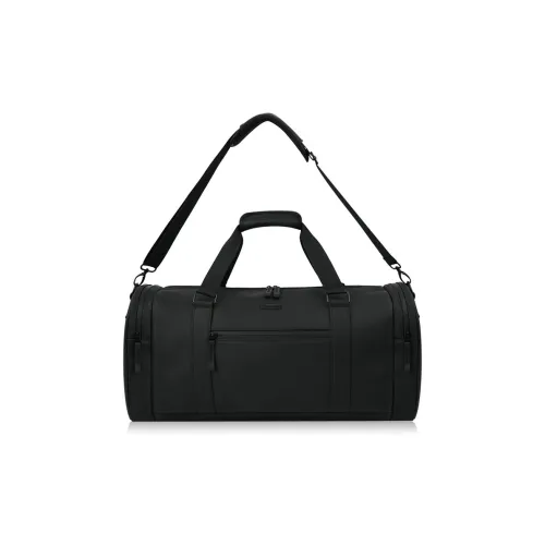 SUBURBIA ПУ (полиуретан) Текстура Сумка Путешественная Сумка Сумка на одно плечо Спортивная Сумка Большая Мужская Черная