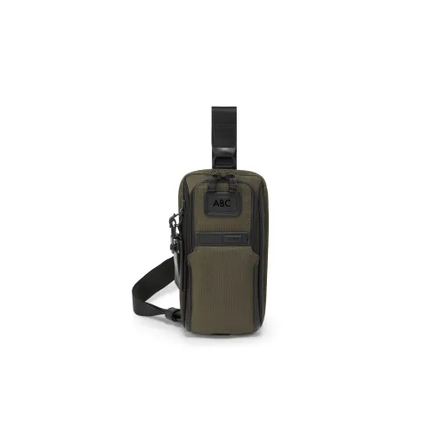 TUMI Nylon Бананка Сумка на груди Сумка через плечо Мужская Оливково-зеленая