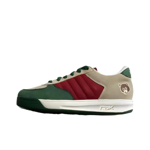 Kanye x Reebok Slip-Resistant Low Top Скейтборд Кроссовки Мужские Коричневый Красный Зеленый