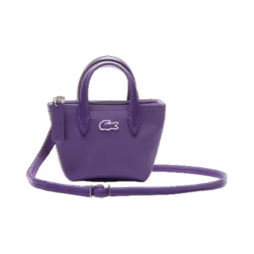 LACOSTE PVC Крокодил Тоут Сумка Сумка для покупок Сумка через плечо Женская Фиолетовая