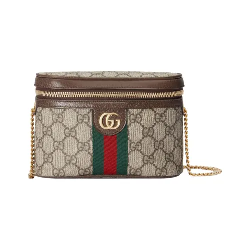 GUCCI Ophidia Supreme Холщовая сумка сумка через плечо кошелька женская цвет эбеновое дерево