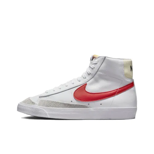 Nike Blazer Амортизация Поддержка MID Топ Баскетбольные кроссовки Мужской Белый Красный