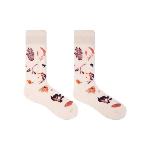 Paul Smith Ecru Мужские носки MID до икры